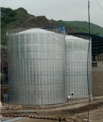 银川粮食钢板仓的安装全过程不用热焊接
