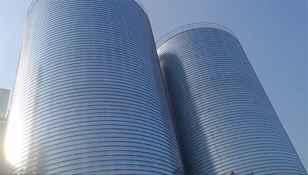 银川2座混凝土高架卷板仓